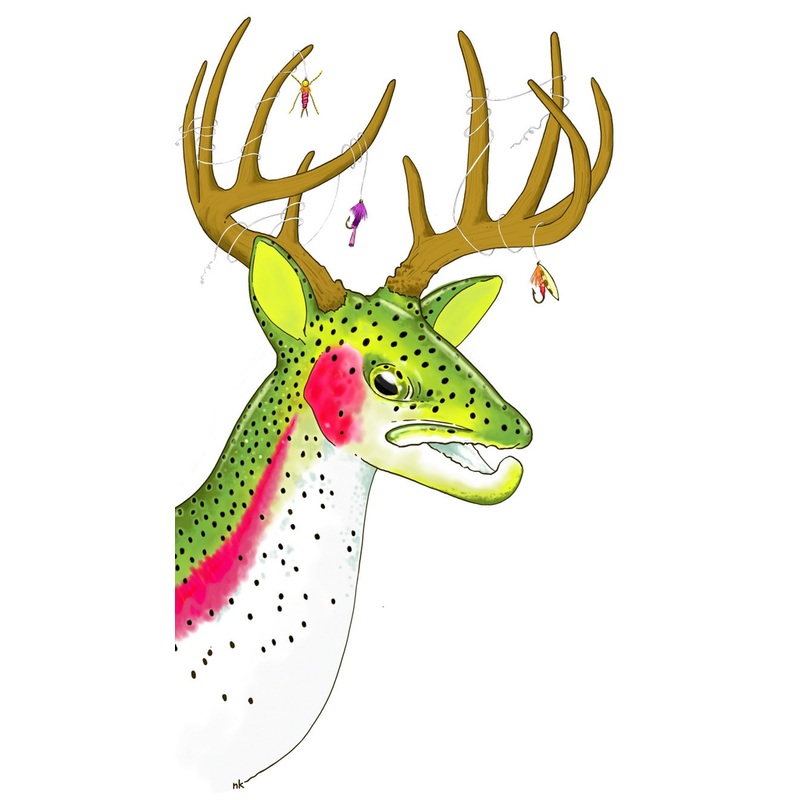 Nate Karnes Rainbow Buck Decal