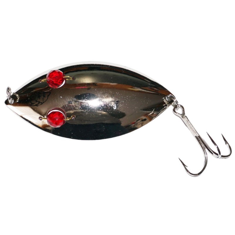 RED EYE WIGGLER SPOON 2″  1/4OZ Brass
