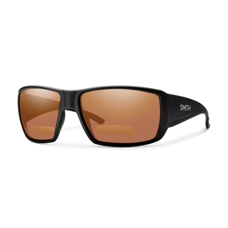 Smith Optics Guide’s Choice Bifocal Sunglasses Matte Black/Copper Mirror 200 Lens