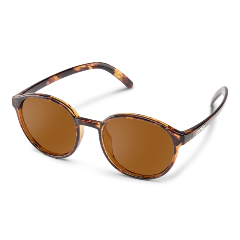Suncloud Low Key Sunglasses Frame: Crystal Peach Lens: Polarized Brown