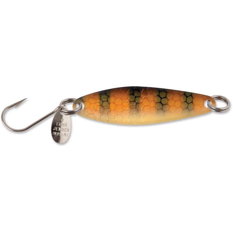 Luhr-Jensen Needlefish 2 inch Spoon Blue Pink Hot Scale UV Nickel Back