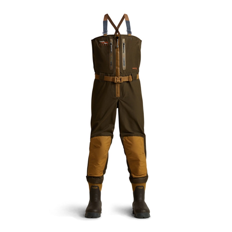Sitka Earth Delta Zip Waders Earth S-8