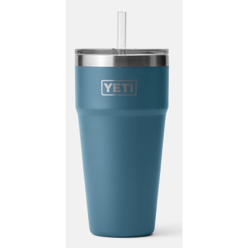 YETI STACKABLE RAMBLER 26 OZ WITH STRAW LID BLACK
