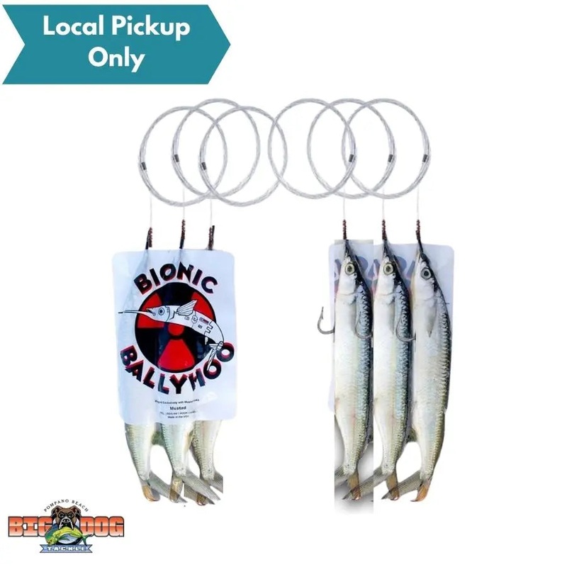 BIONIC BAIT FROZEN BALLYHOO MONO RIGGED SINGLE HOOK 3 PACK