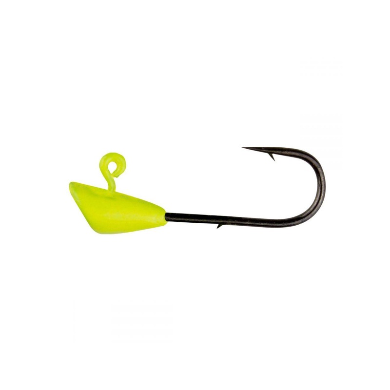 Leland Lures Trout Magnet Jig Heads 1/64oz 5pk Chartreuse