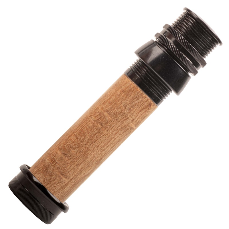 REC Aluminum Fly Reel Seat ABS Black Box Elder Burl