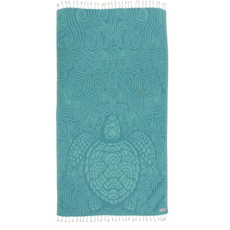 SAND CLOUD MINT SWIRL TURTLE REG TOWEL