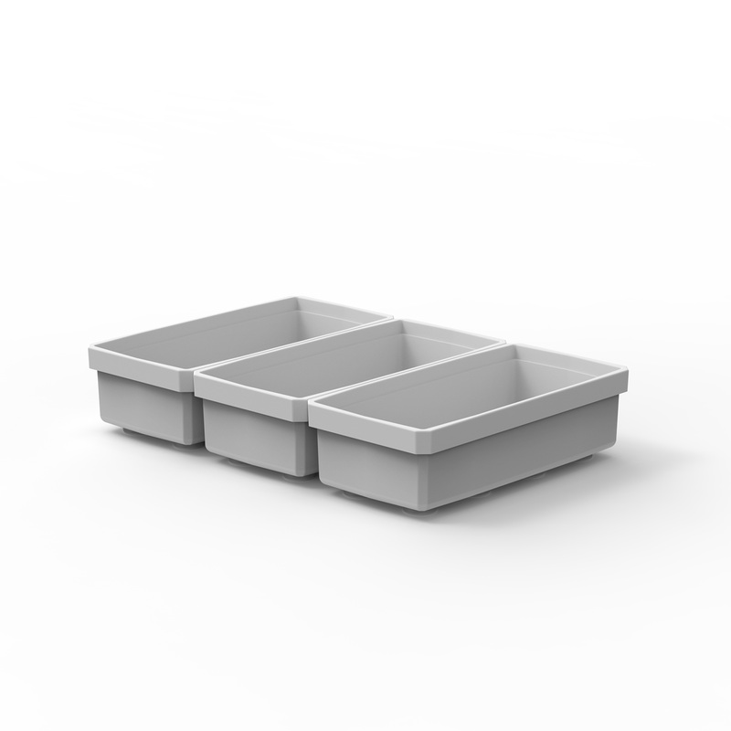 3 Customizable 1x2T (Thin) Bins