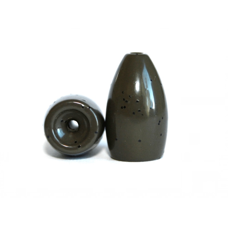 Green Pumpkin Tungsten Flipping Weights 3/16oz