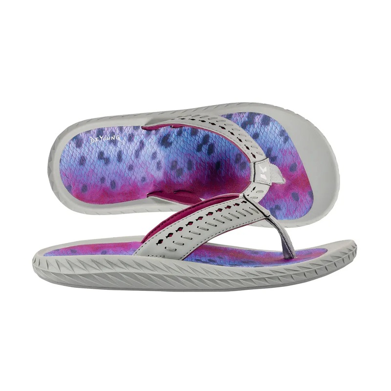 Korkers W’s Fish Flip | Rainbow Trout 6 Violet Gray