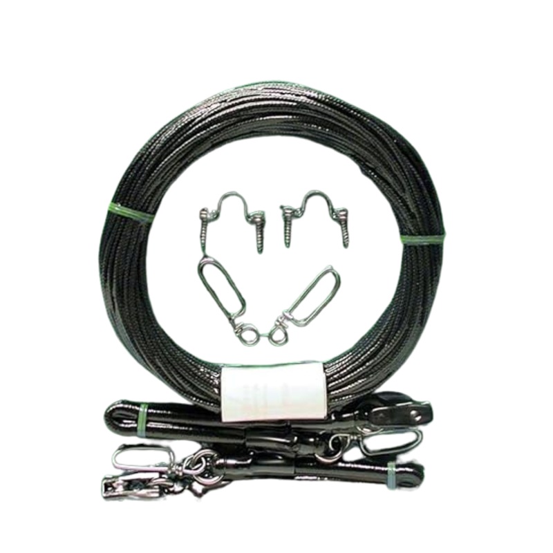 Malin Outrigger Rigging Kit No Release Clips, Black Mono & Cords