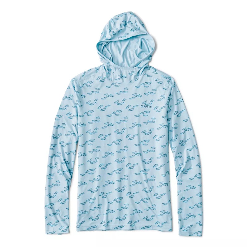 Orvis – Men’s Sun Defense Hoodie Blue Mist Tarpon M