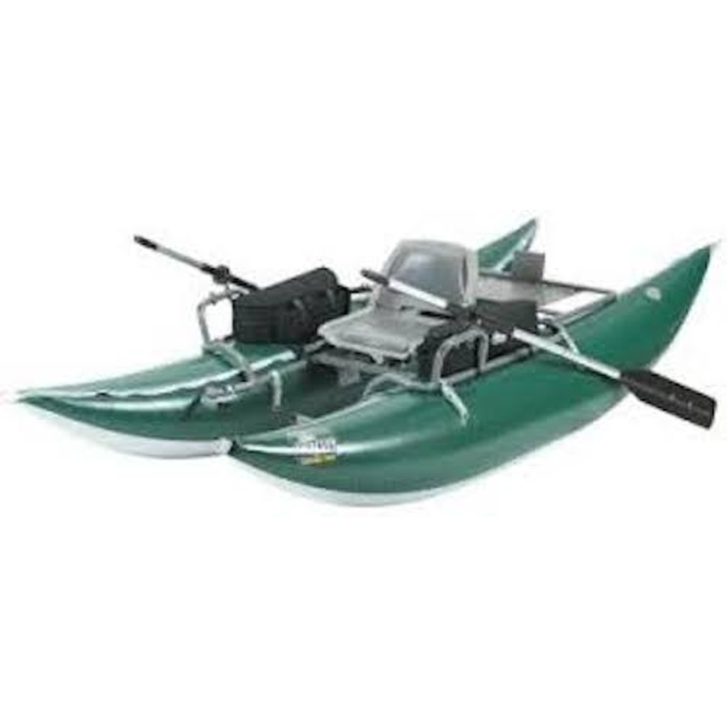 Outcast PAC 1000FS – Pontoon Boat – Green/Gray