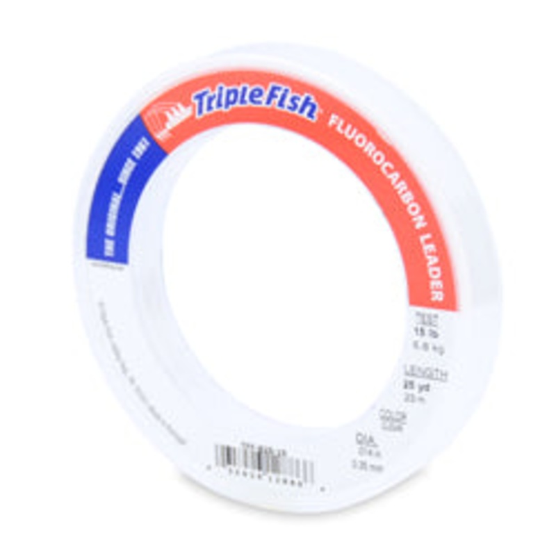 American Fishing Wire Triple Fish 100% Fluorocarbon Leader Clear 25yd 15lb