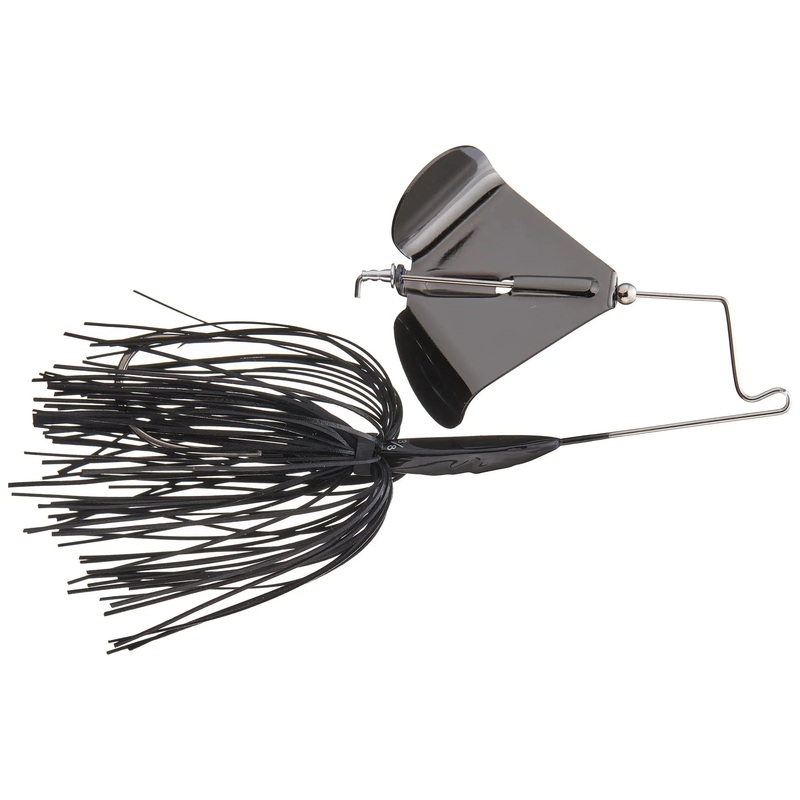 Buckeye Lures Buzzerk Single Bladed Buzzbait 1/4 oz White Nickel Blade