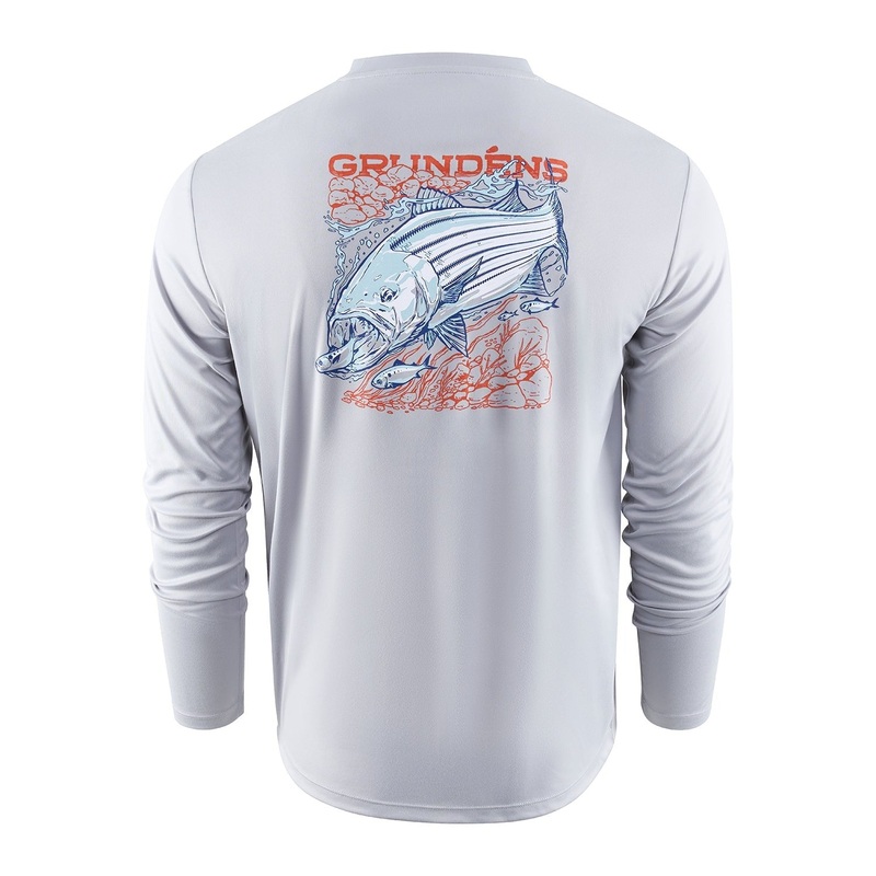 Grundens Striped Bass LS Tech Tee M