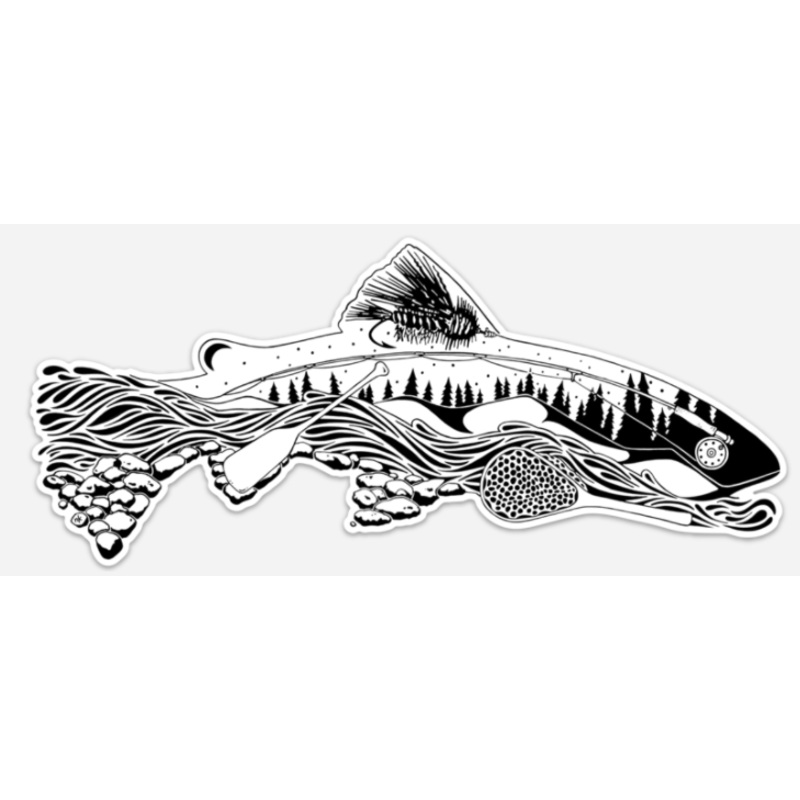 Nate Karnes The Remedy – Elements of Fly Fishing Decal
