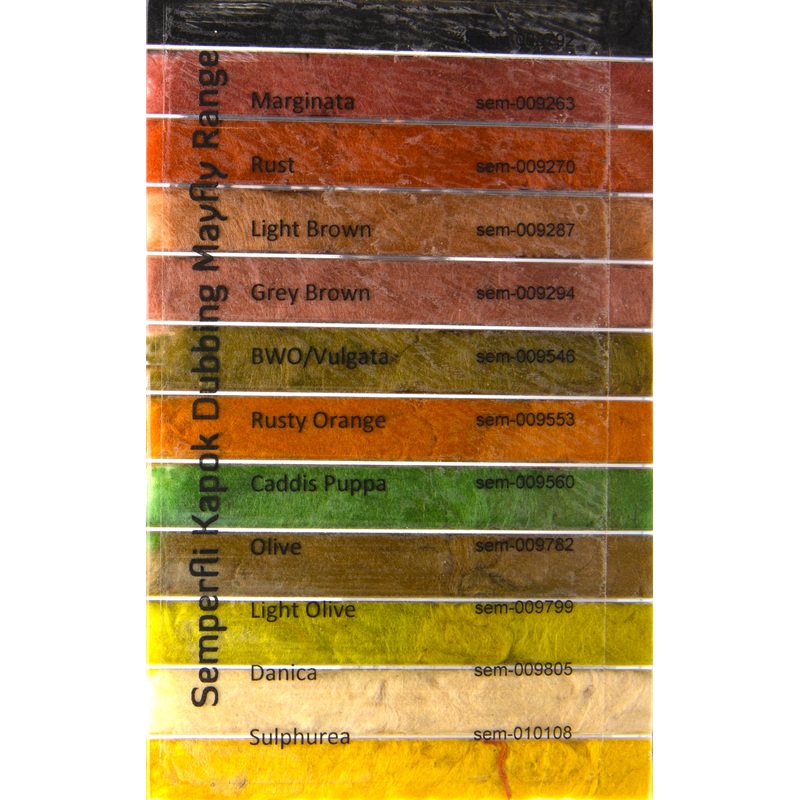 SemperFli Kapok Dry Fly Dubbing Mayfly Dispenser