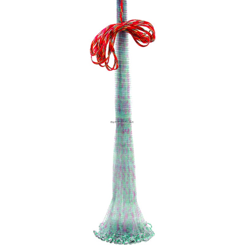 Betts Old Salt No Spook Mono Cast Net Camo 10′ 3/8″ Mesh 1Lb Lead per Ft, Bucket