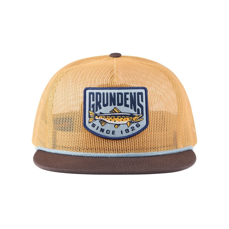 Grundens Trout Patch Mesh Trucker Hat
