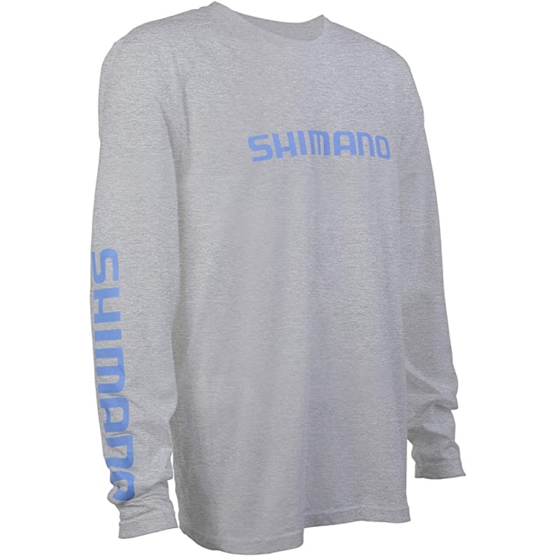 Shimano Long Sleeve, Ringspun, Cotton, T-Shirt Black Medium