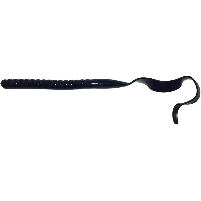 Zoom Ol’ Monster Curly Tail Worm – 10.5 Inch Black