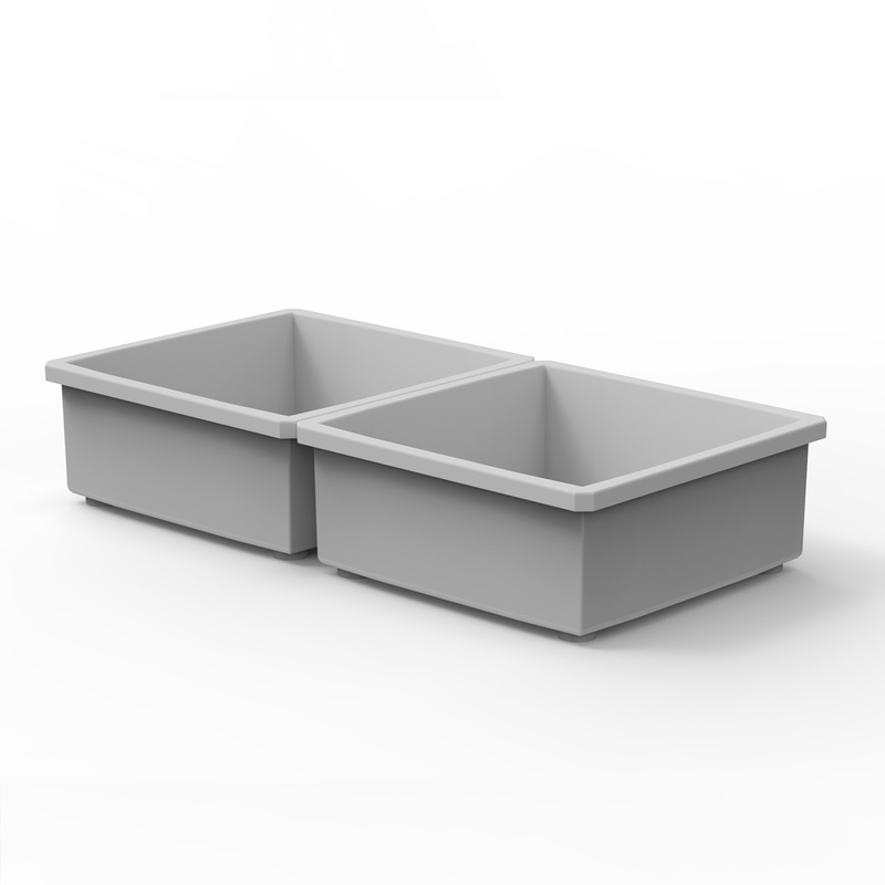 2 Customizable 2×2 Bins (3.56″ x 3.56″)