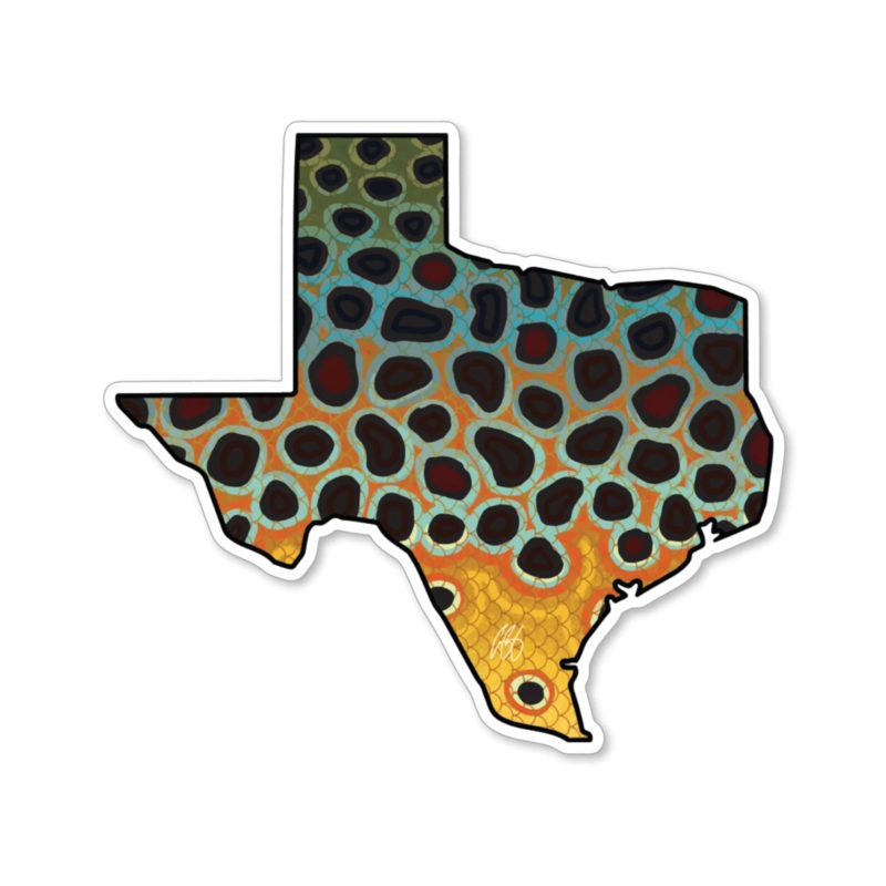Casey Underwood Texas Brown Decal Sticker
