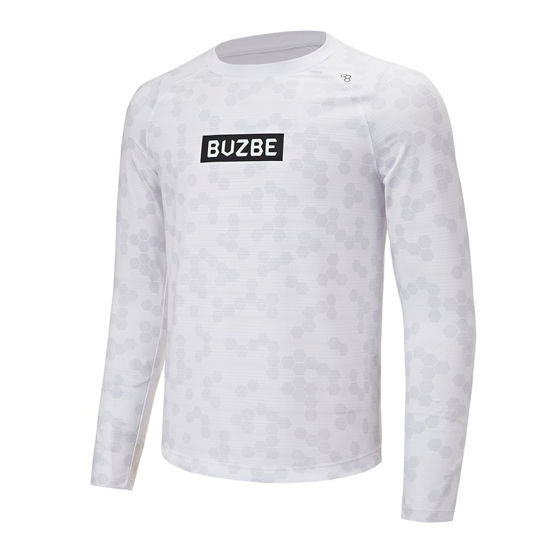 Name Badge LS Performance T – White Hex White Hex S