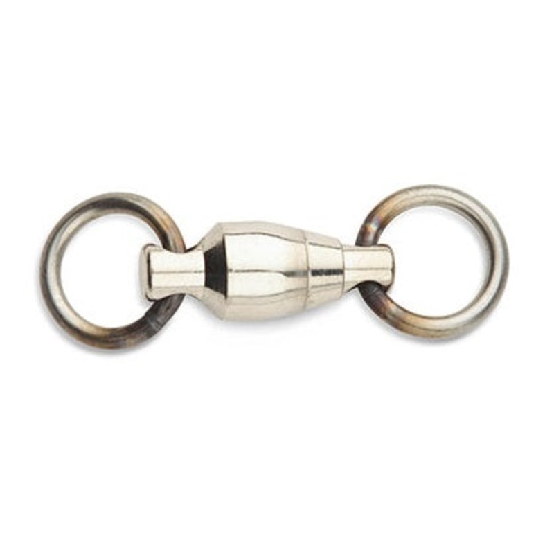 Sampo Welded Ring Swivel Nickel 1 – 30 pound – 2 pack