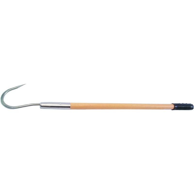 Sea Striker WG224 Wood Handle Gaff, 2″ Hook, 2′ Handle