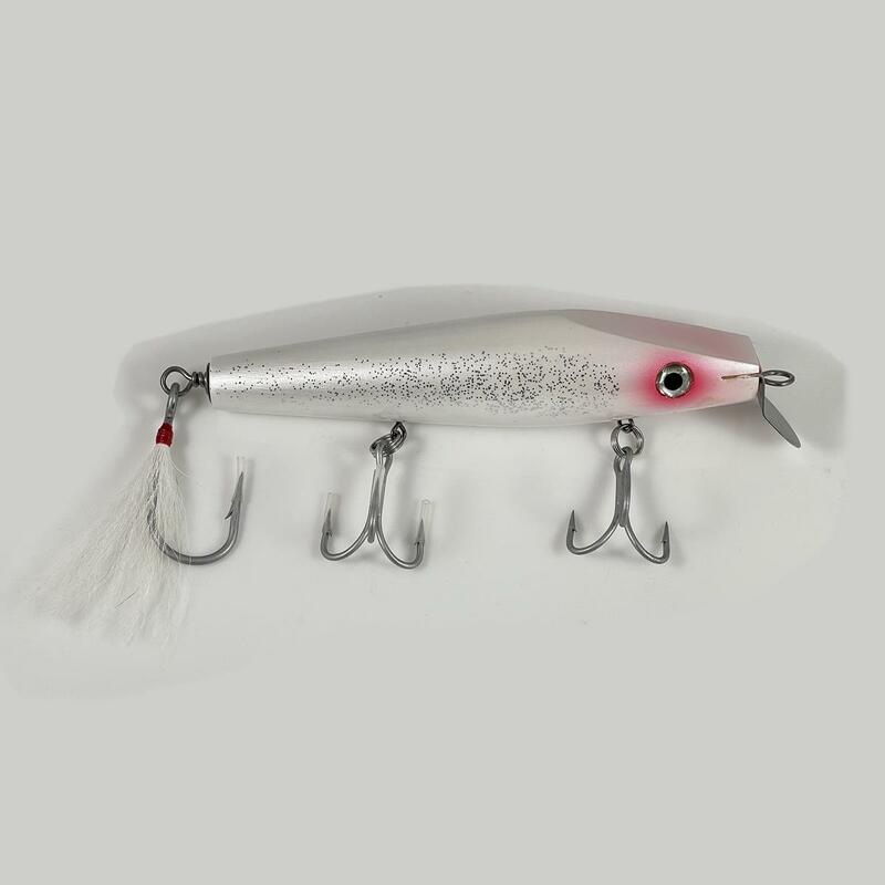 Tsunami Wood Timberlure Troller Danny Deep Lure Chartreuse/White 6″