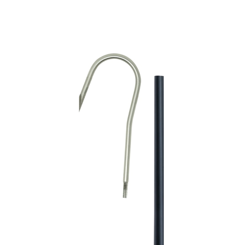 Gaff Hook & Blank Kits Matte Black 2 ft. 2″