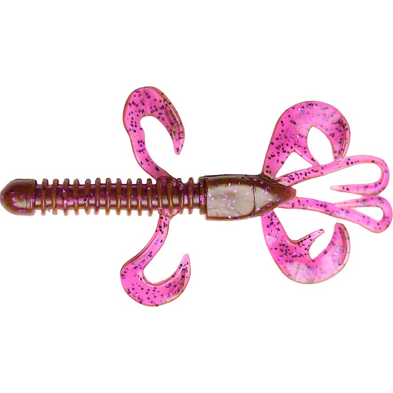 Hag’s Baits Undertaker Creature Bait – 5.25 Inch Black Neon 5.25 inch – 5 pack