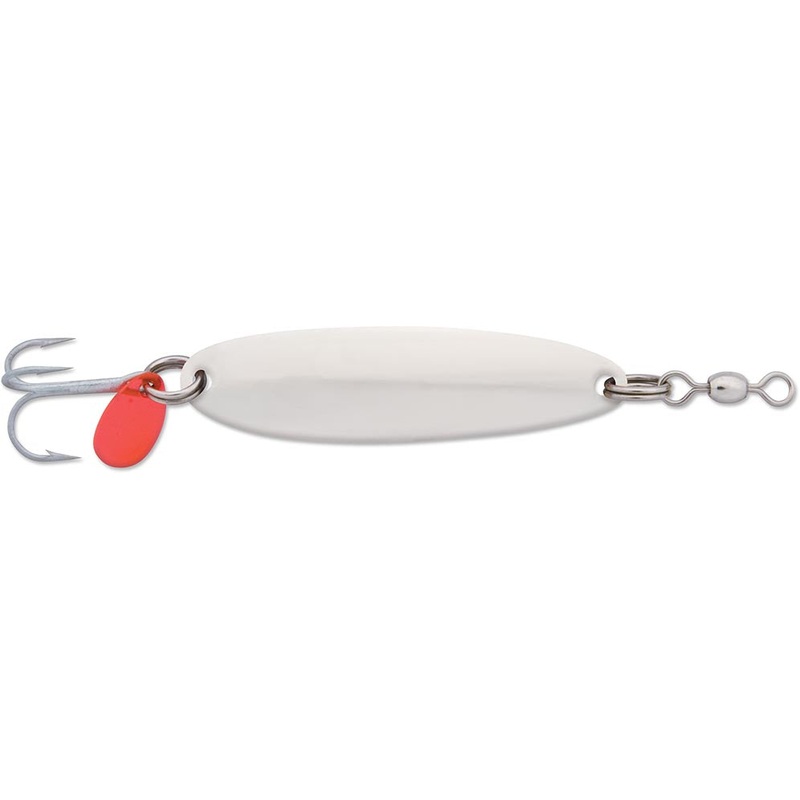 Luhr-Jensen Krocodile Spoon w/ Treble Hook – 1/6 oz Chrome 1.25 inch – 1/6 oz