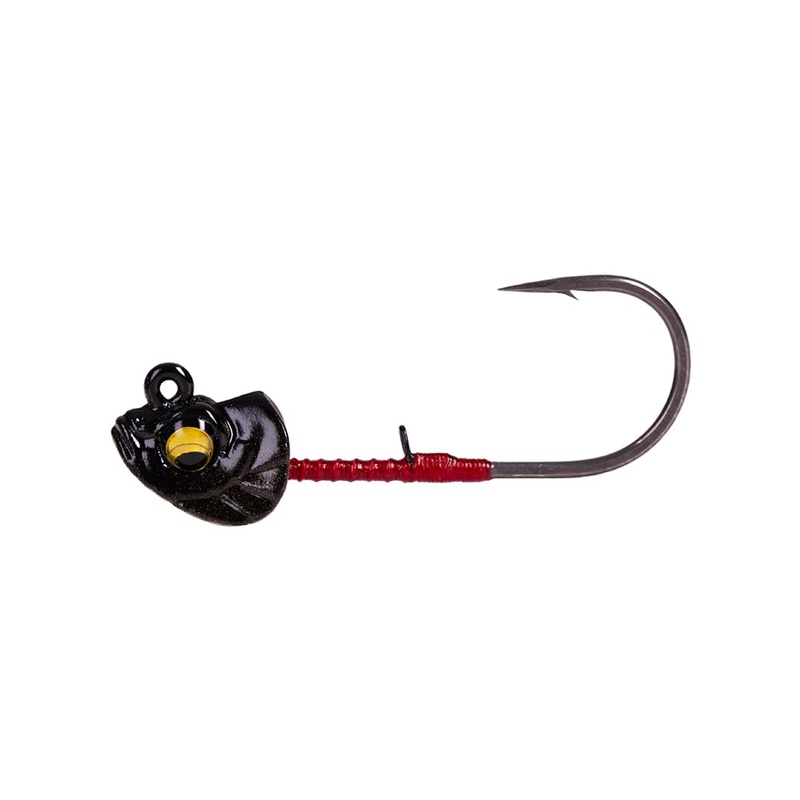Megabass Okashira Head 1/16oz – 3/0 – 3pk Shadow Spawn
