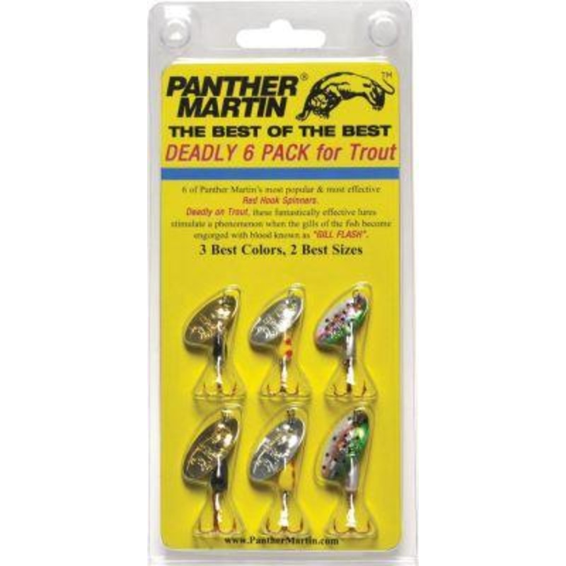 Panther Martin Best of the Best 6 Pack Inline Spinners