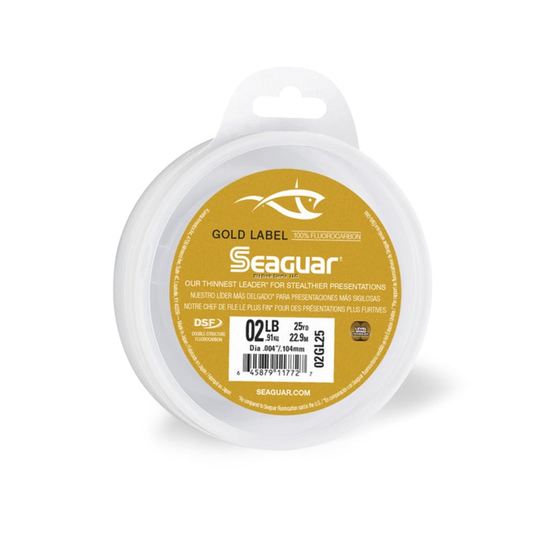 Seaguar Gold Label 100% Fluorocarbon Leader 2lb 25yd