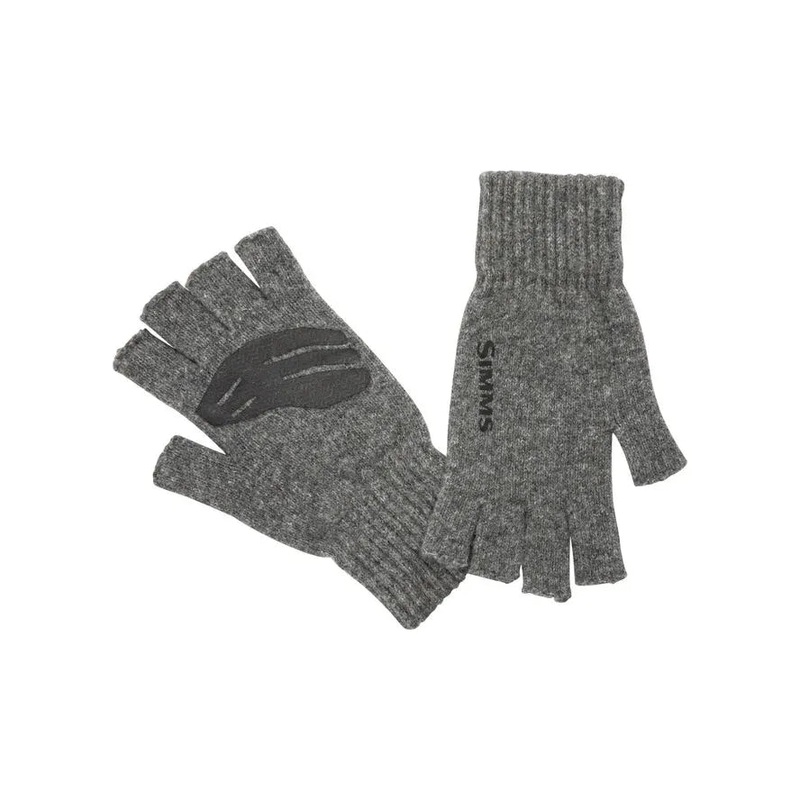 Simms Wool Half-Finger Glove S/M Steel