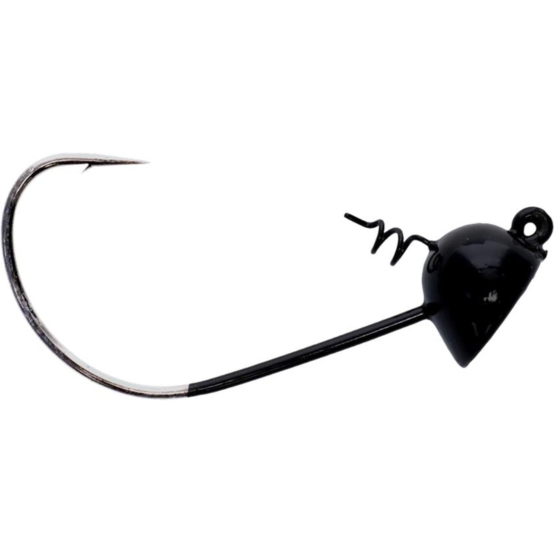 Buckeye Lures Spot Remover Wide Gap Jighead – 3 Pack Black 3/16 oz – 4/0 hook – 3 pack