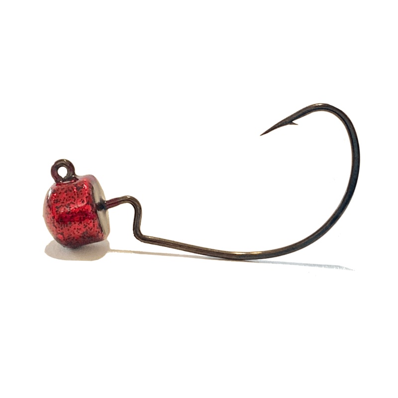 Candy Apple EWG Ned Rig Jig Heads 3pk 3/32oz