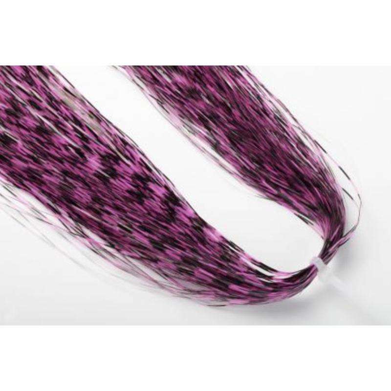 Hareline Barred Flashabou Magnum Red/Black