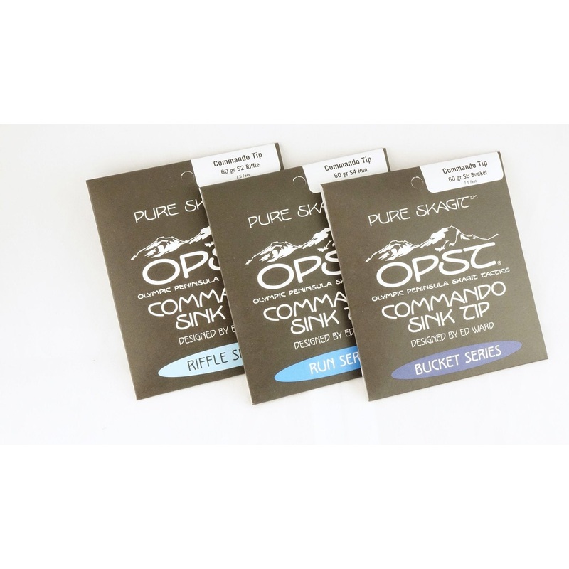 OPST Micro Skagit Commando Sink Tips 7.5′ 60 Grain S4 Run