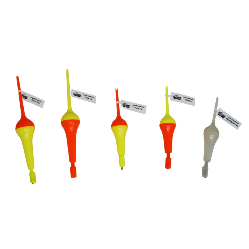 Single Rocket Bobber, Orange Top – (6 3/4″) Eco Packaging