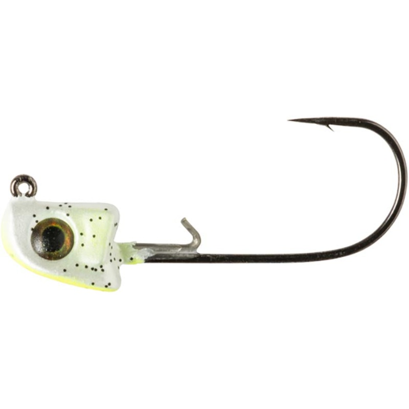 Great Lakes Finesse Sneaky Swimbait Head – 2 Pack Chartreuse Shad 1/4 oz – 1/0