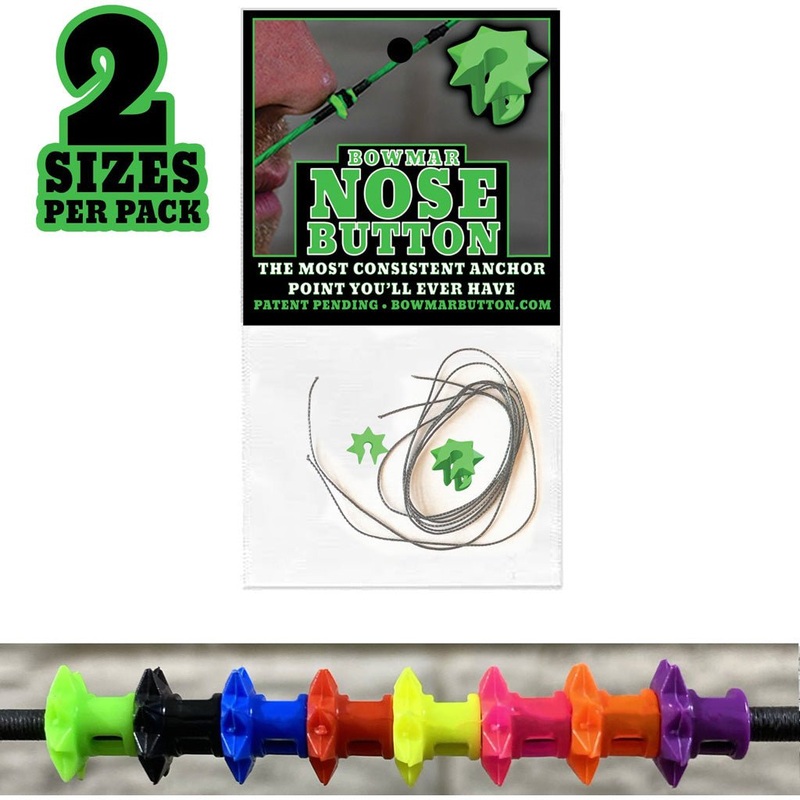 Bowmar Nose Button Black 2 Pc. Small-large