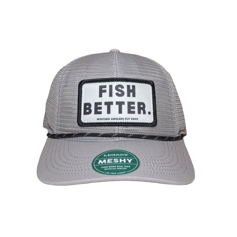 Fish Better – Western Anglers – Meshy – Hat Grey