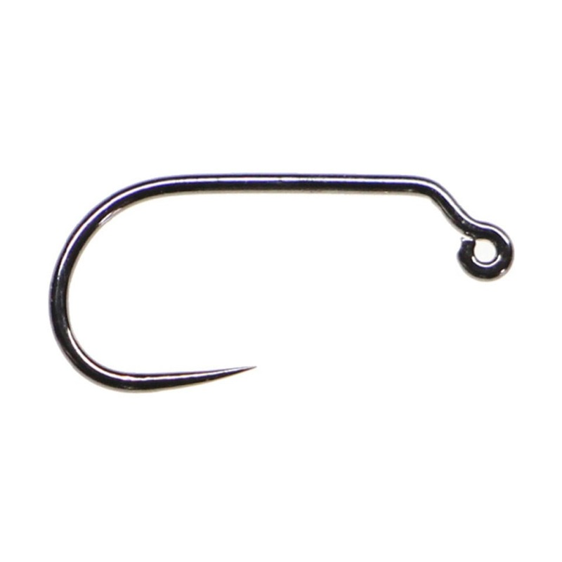 Fulling Mill Jig Force Black Nickel Barbless Hook #18