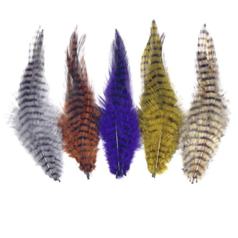 MFC Barred Saddle Hackle Brown/Black