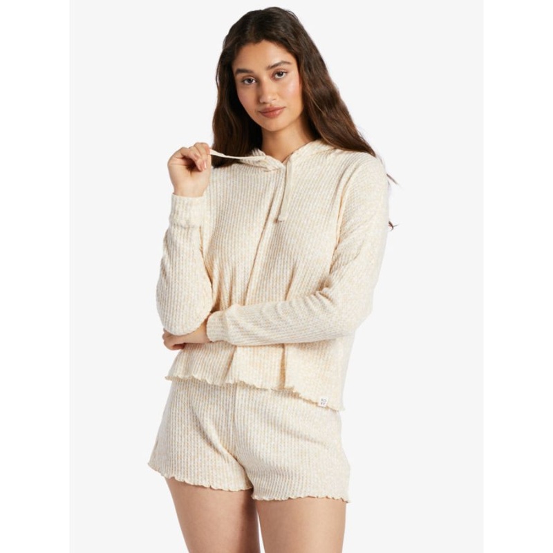 ROXY TWILIGHT MOOD HOODIE TAPIOCA CHILL STRIPE XS